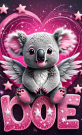 a stuffed animal on a purple background