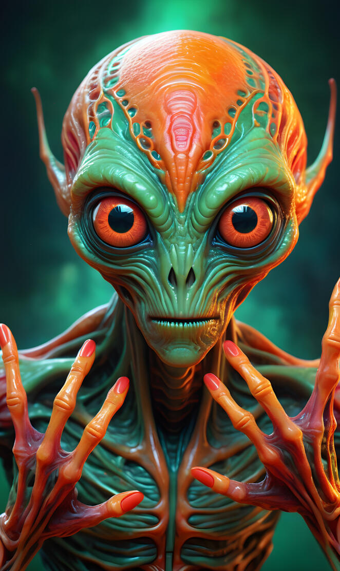 fingernails on alien