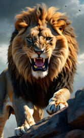 Roaring lion