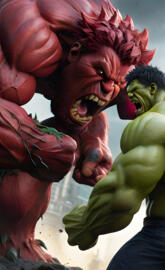 Giant Red HULK roar