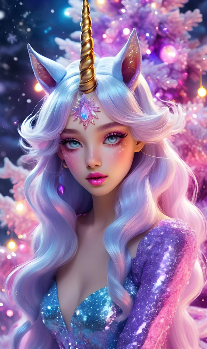 a person with a unicorn horn