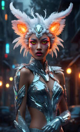 Daniela Braga in a garment