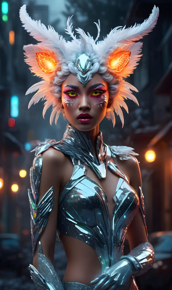 Daniela Braga in a garment