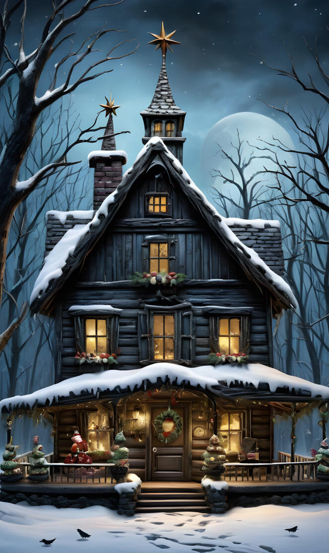 rustic tim Burton Christmas