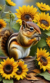 chipmunk of fall