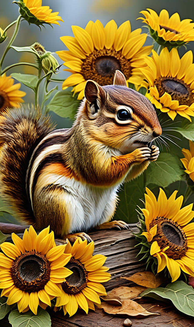 chipmunk of fall