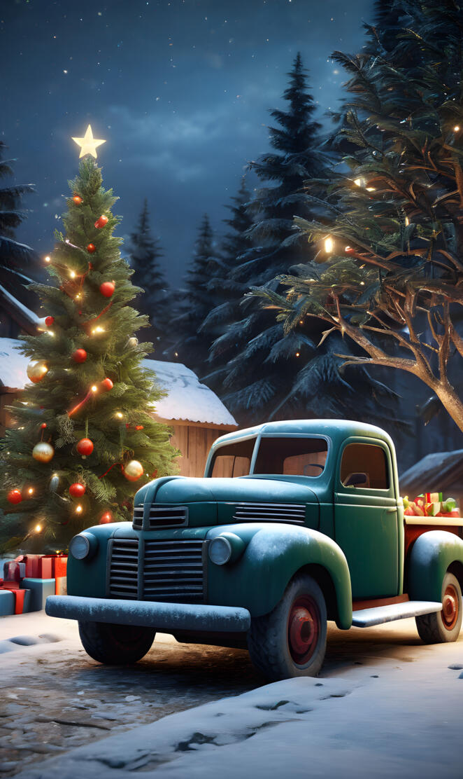 classic truck christmas 02