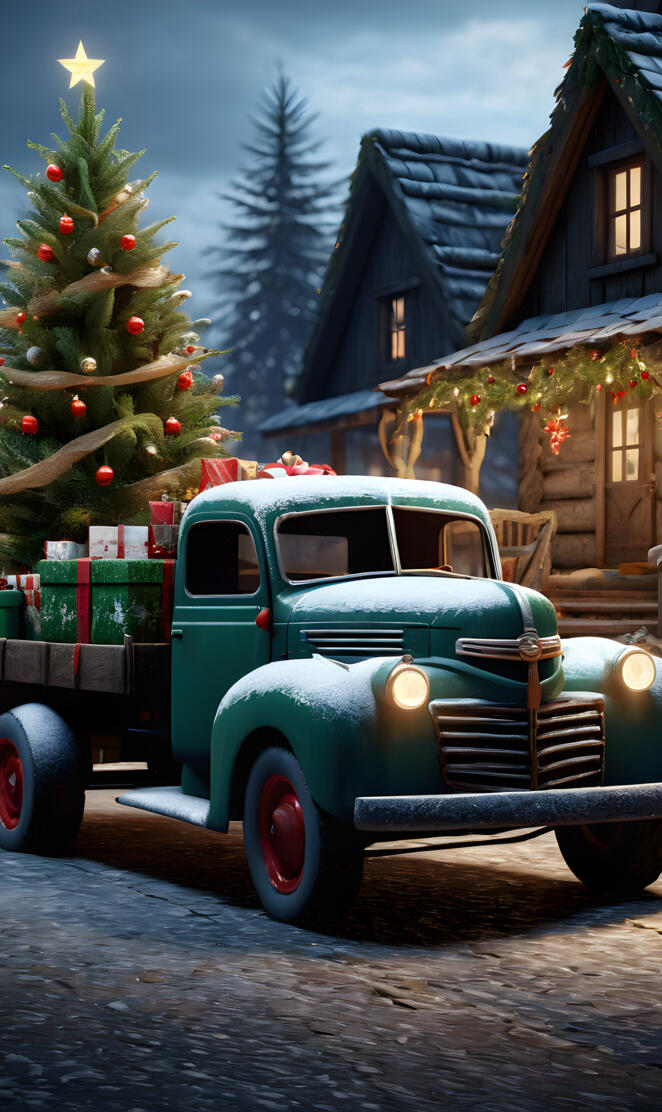 classic truck christmas