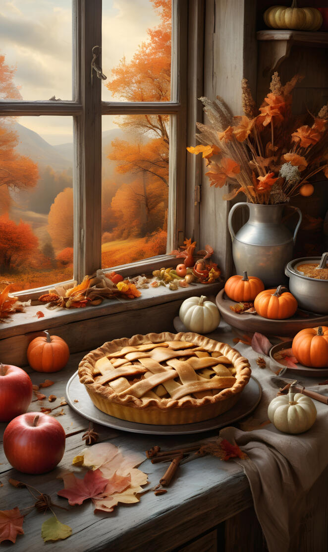 Apple pie in Autumn