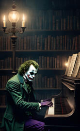 Joker - Playing "Clair de Lune"