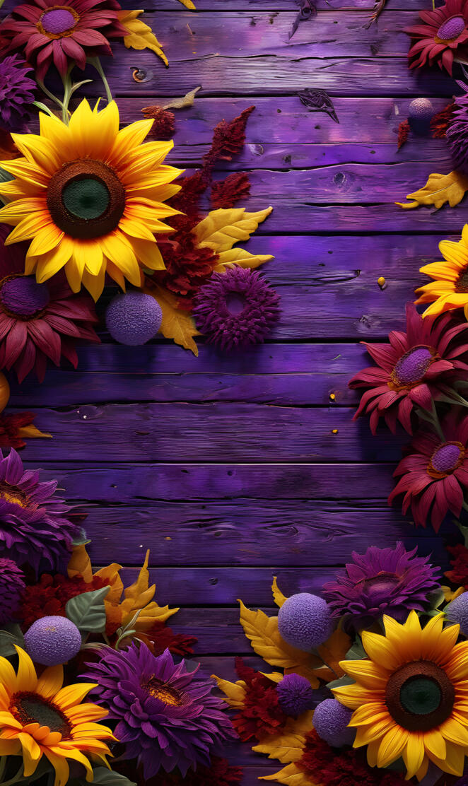 Foral Autumn Wallpaper Border
