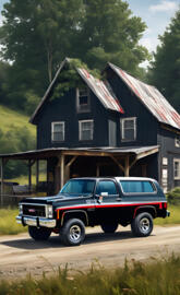 A Nice 1977 Blazer Out In The Beautiful Countryside.