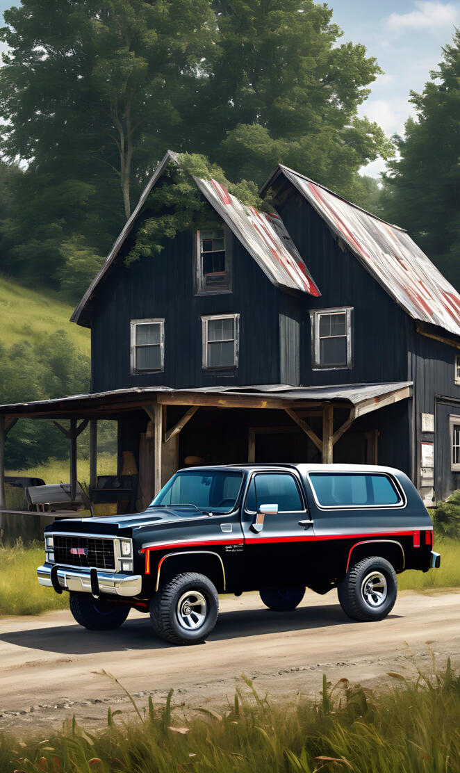 A Nice 1977 Blazer Out In The Beautiful Countryside.