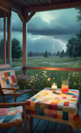 Summer Storm From the Porch