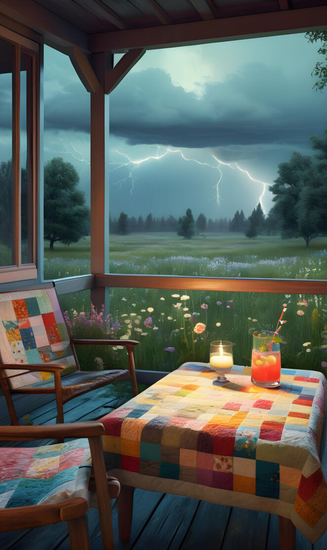 Summer Storm From the Porch