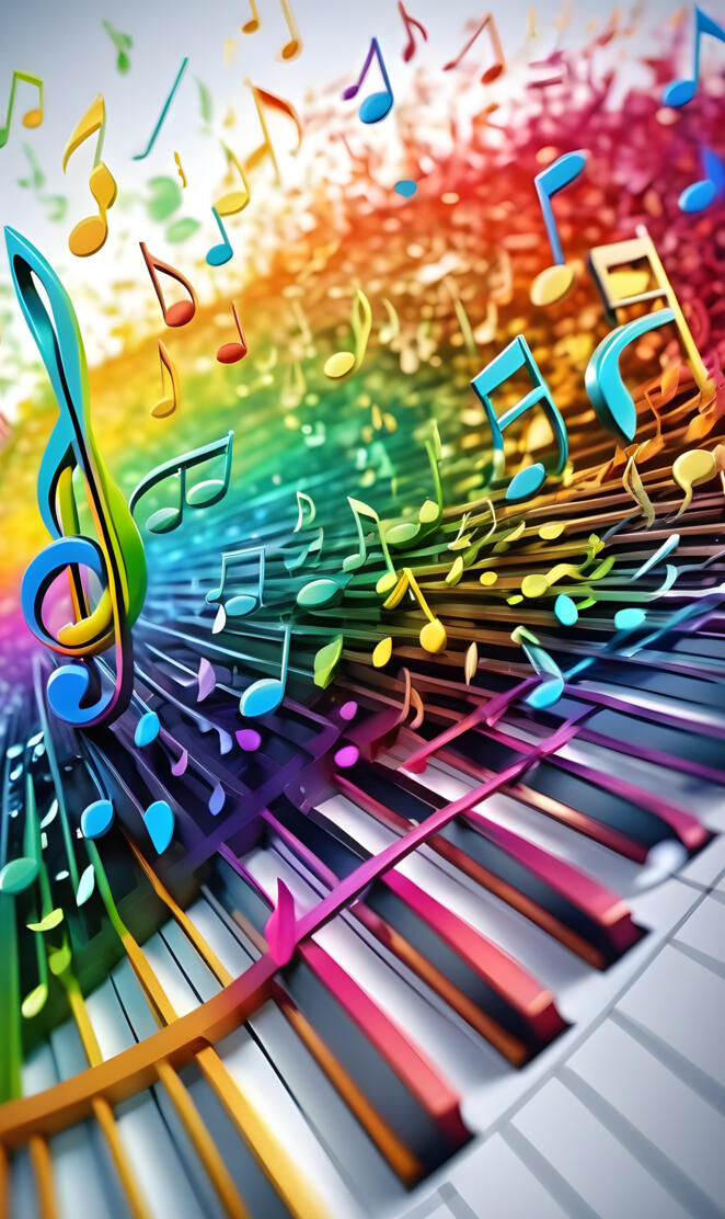 rainbow piano