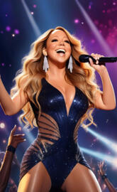 Mariah belts it out!