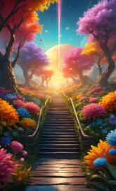 Star Burst Bright Colors