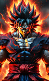 Super Saiyan Goku Akuma Fusion.