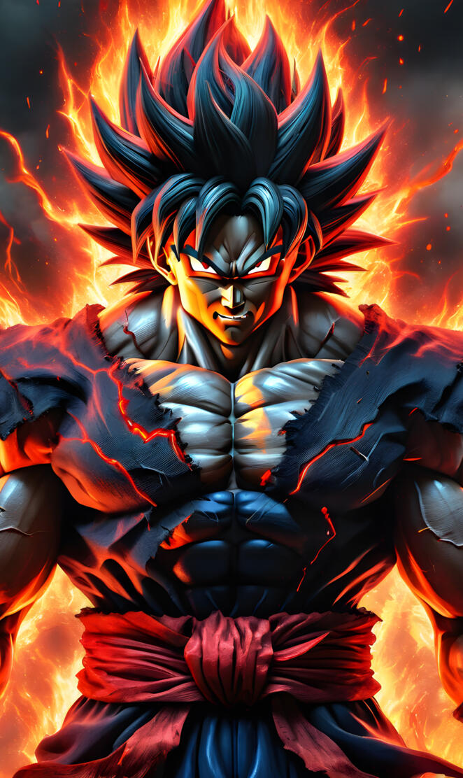 Super Saiyan Goku Akuma Fusion.