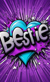 a purple graphic with a black background