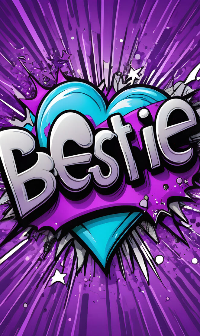 a purple graphic with a black background