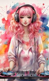 3D Illustrate a DJ lo