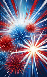 a group of fireworks in the sky