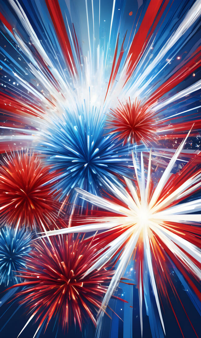 a group of fireworks in the sky