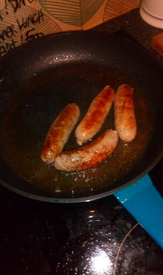 Sausages in a pan