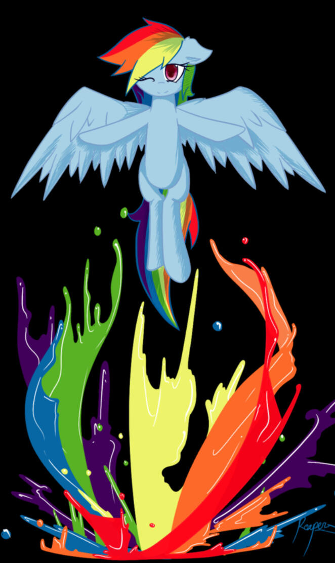 Rainbow Dash Splash