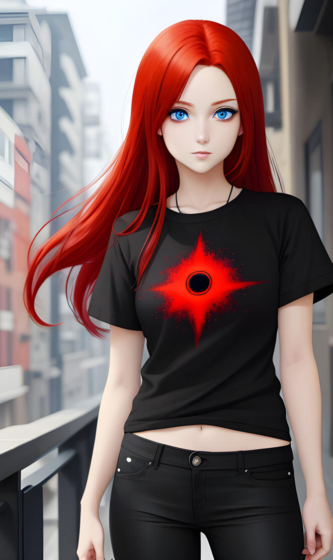Cool red hair girl-☆