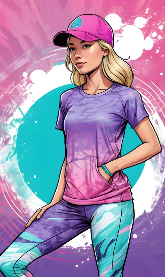 a female in workout clothes