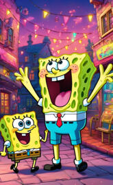 mommy sponge and baby sponge.