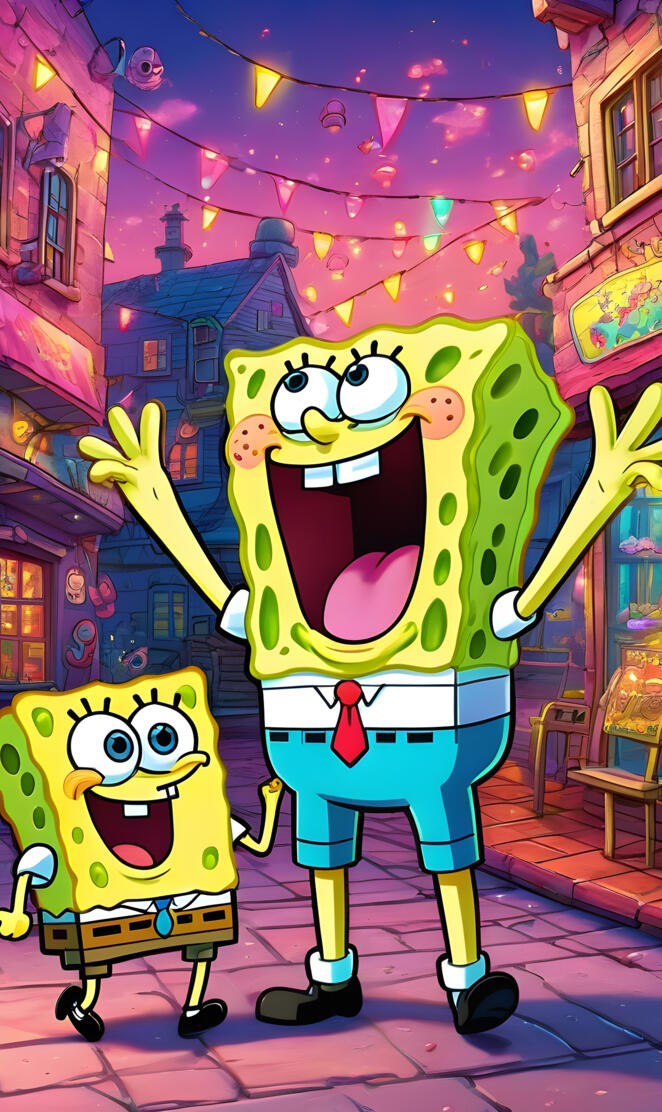 mommy sponge and baby sponge.