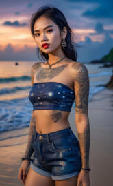 inked asian Beauty