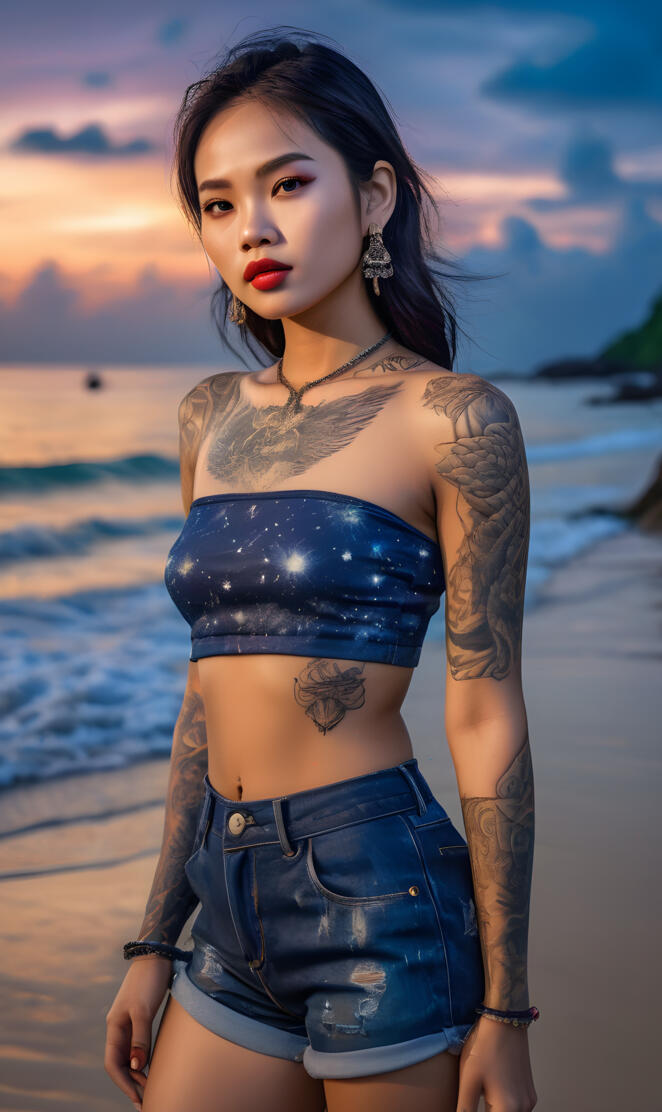 inked asian Beauty