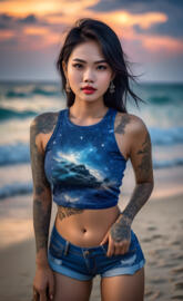 inked asian Beauty