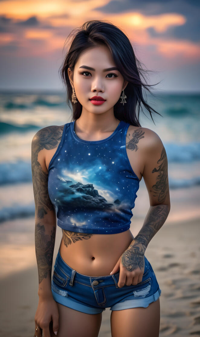 inked asian Beauty
