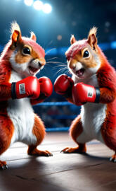 boxing Squirrels