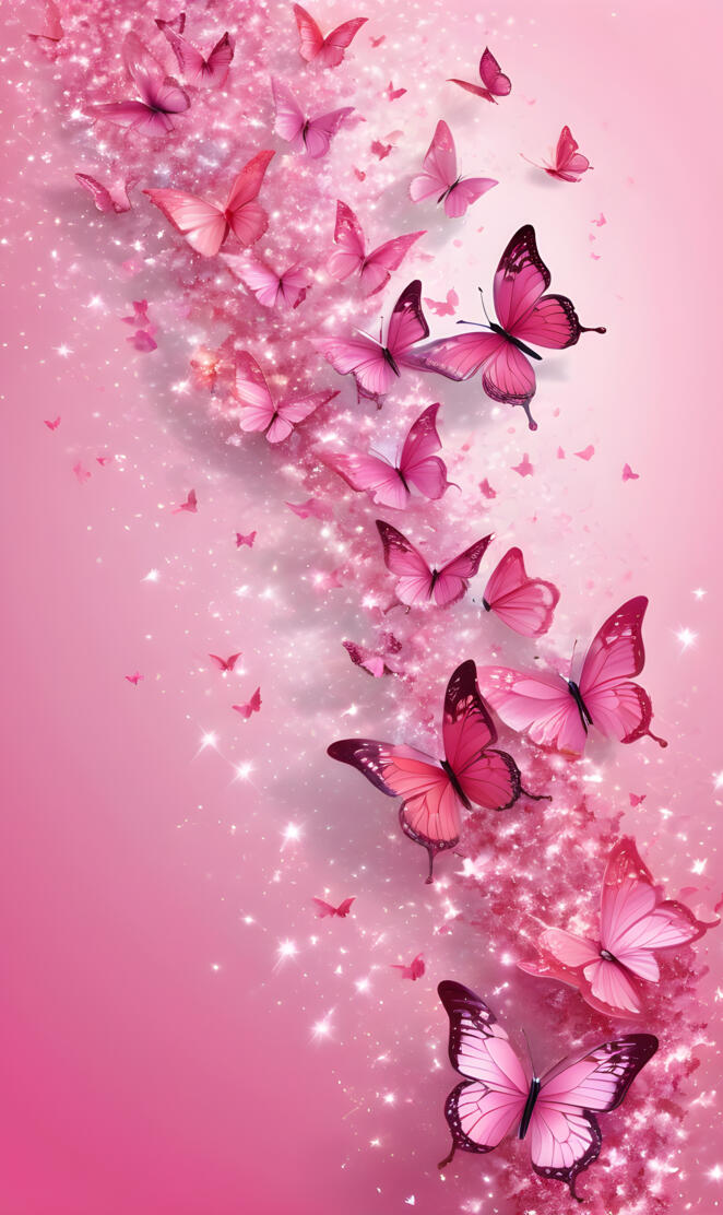 Beautiful Pink Butterflies