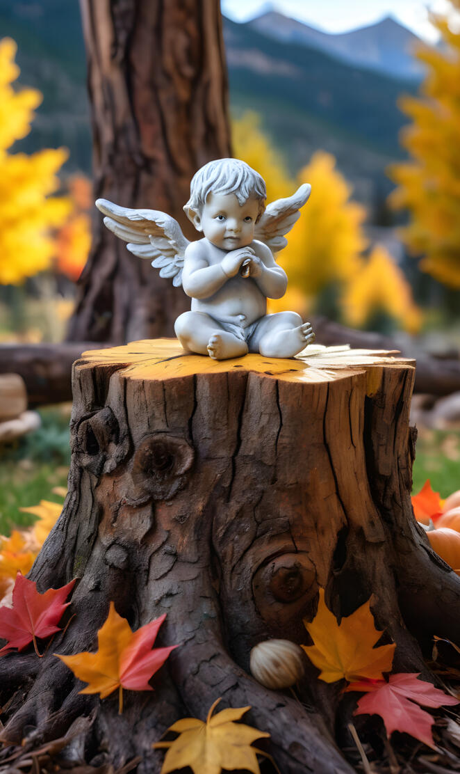 Cherub on a stump 2024 02