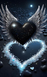 a black and white sea creature