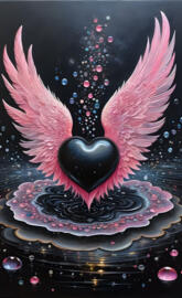 a mask with feathers on it