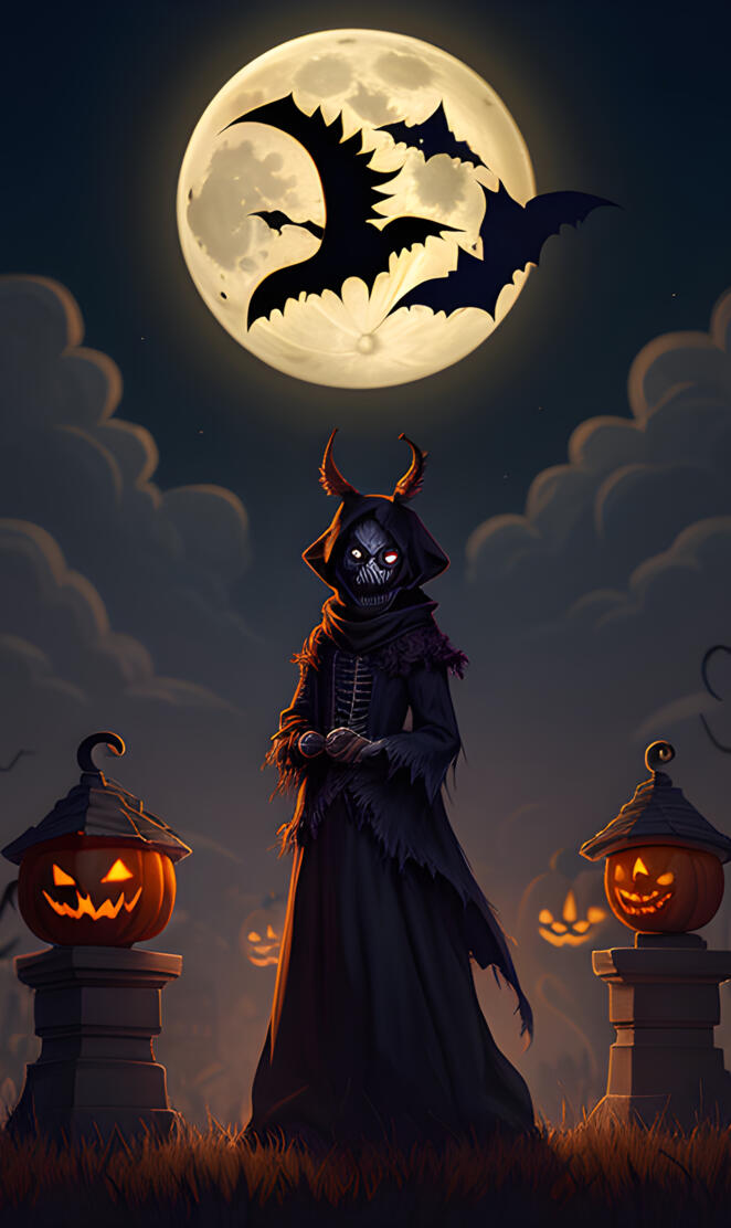 house dark night halloween calendar