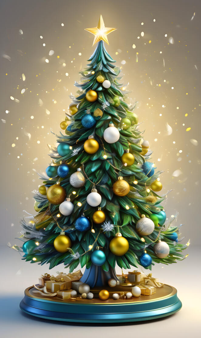 a decorated christmas tree 2024 01