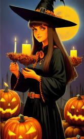 Halloween Dazzling Witch