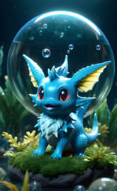Happy Bubbly Vaporeon