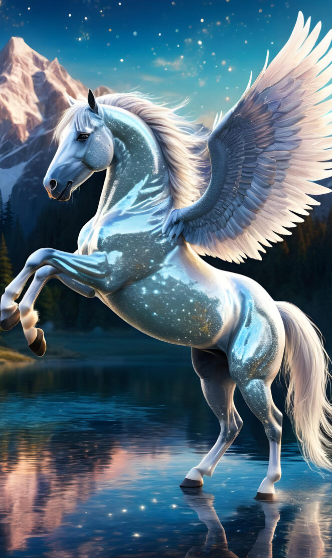 Rearing in a river of dazzling beauty