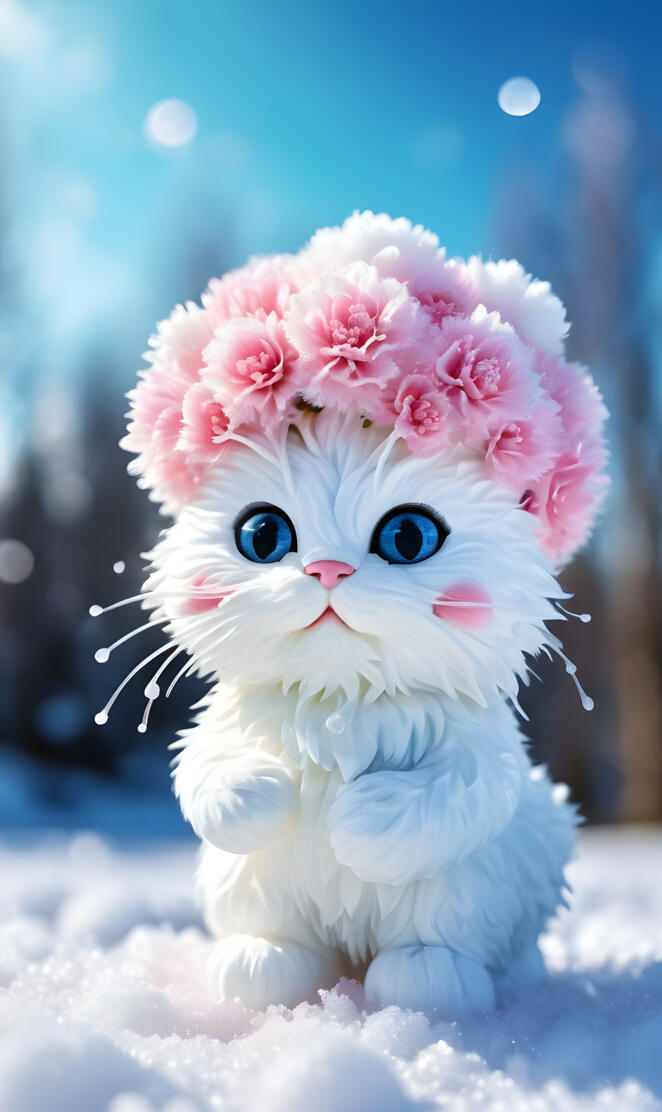 January Wallpaper Cat Kitten